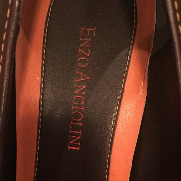 Enzo Angiolini Dark Brown Leather Heels - Picture 7 of 7